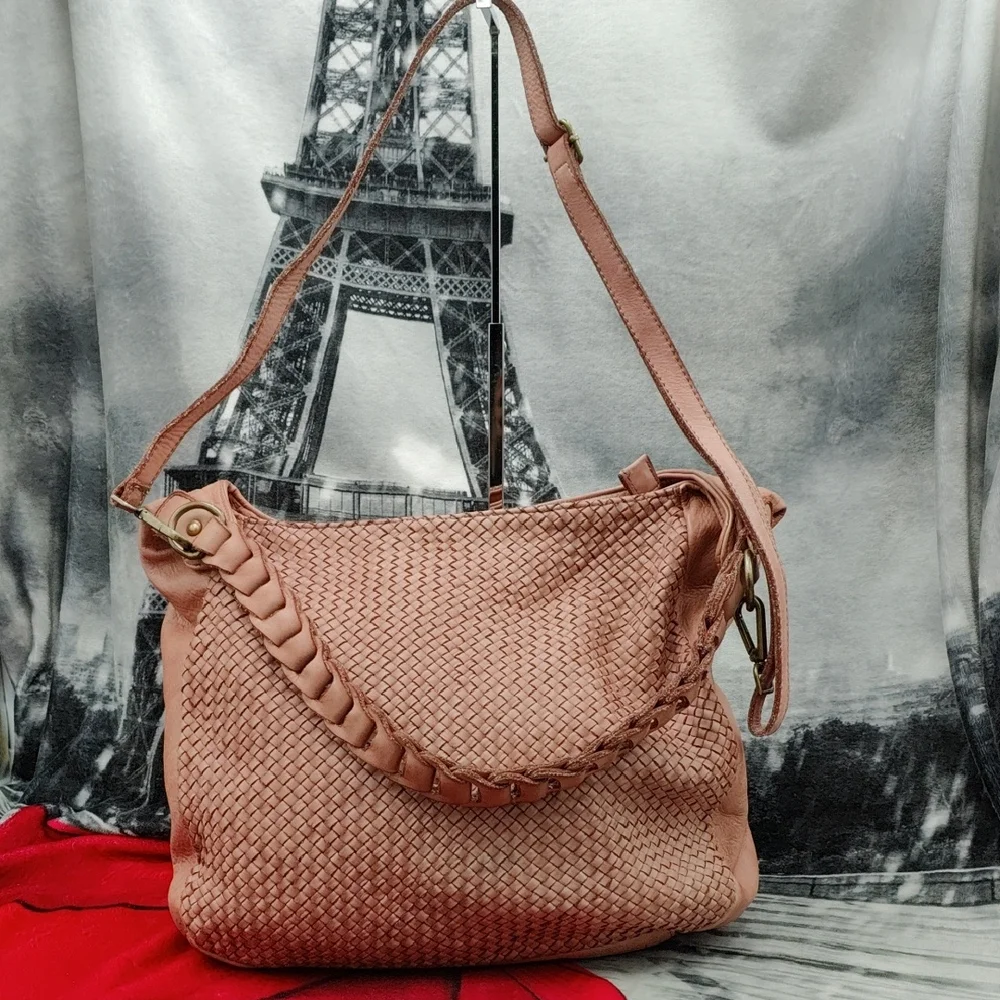 Borse In Pelle Pink Leather Bag